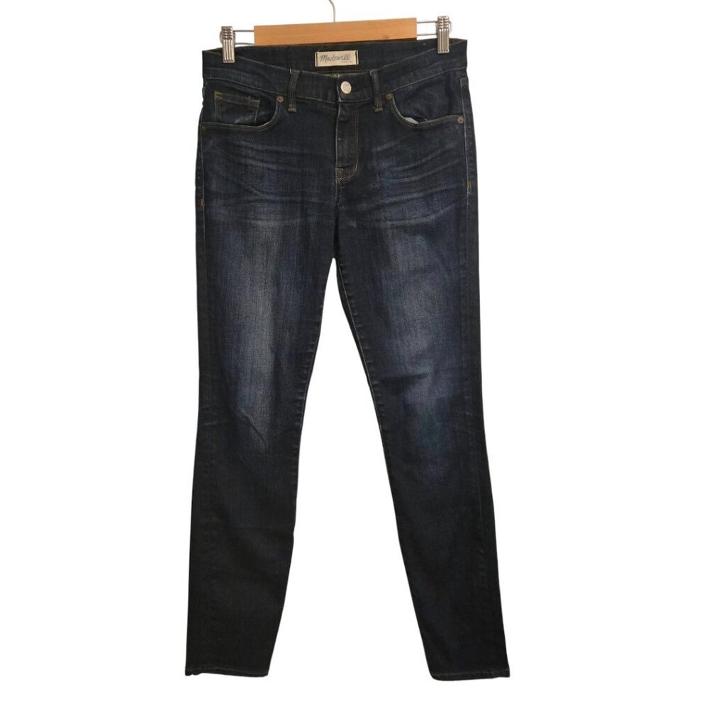 Madewell Skinny Jeans Women’s Size 27 Dark Wash Stretch Denim Mid Rise Blue